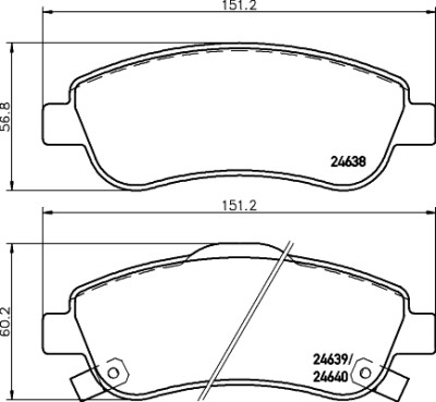 Kit pastiglie freno HELLA 8DB 355 013-611