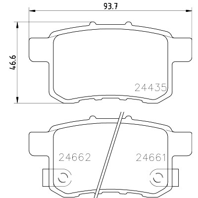 Kit pastiglie freno HELLA 8DB 355 013-631