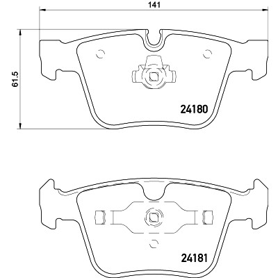 Set di pastiglie freno HELLA 8DB 355 013-641
