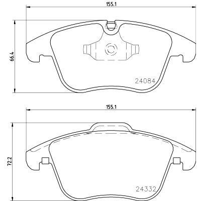 Kit pastiglie freno HELLA 8DB 355 013-731