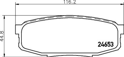 Set di pastiglie freno HELLA 8DB 355 013-771