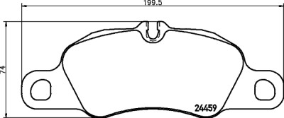 Kit pastiglie freno HELLA 8DB 355 013-801