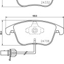 Kit pastiglie freno HELLA 8DB 355 013-861