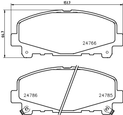 Kit pastiglie freno HELLA 8DB 355 013-881