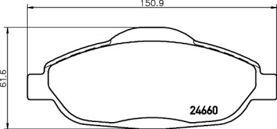 Kit pastiglie freno HELLA 8DB 355 013-911