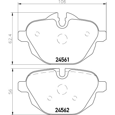 Kit pastiglie freno HELLA 8DB 355 013-921