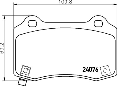 Kit pastiglie freno HELLA 8DB 355 014-211