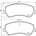 Kit pastiglie freno HELLA 8DB 355 014-221