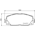 Kit pastiglie freno HELLA 8DB 355 014-311