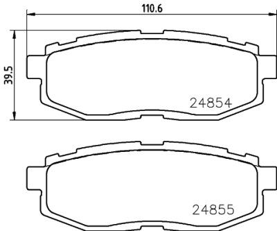 Set di pastiglie freno HELLA 8DB 355 014-341