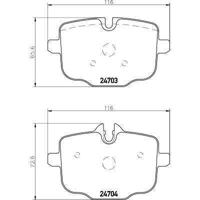 Kit pastiglie freno HELLA 8DB 355 014-361