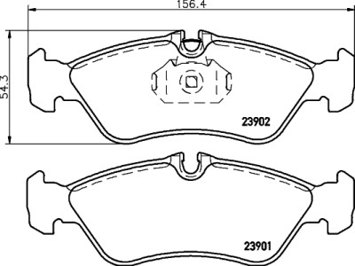 Kit pastiglie freno HELLA 8DB 355 014-401