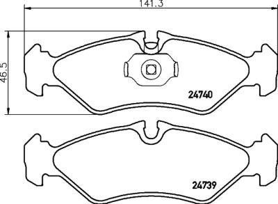 Kit pastiglie freno HELLA 8DB 355 014-421