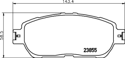 Set di pastiglie freno HELLA 8DB 355 014-441