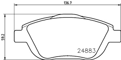 Kit pastiglie freno HELLA 8DB 355 014-551
