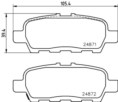 Kit pastiglie freno HELLA 8DB 355 014-561