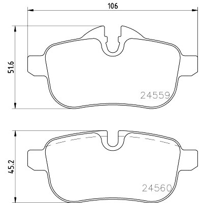 Set di pastiglie freno HELLA 8DB 355 014-621