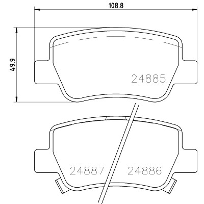 Kit pastiglie freno HELLA 8DB 355 014-641