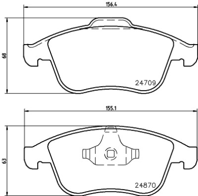 Kit pastiglie freno HELLA 8DB 355 014-801