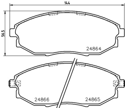 Kit pastiglie freno HELLA 8DB 355 014-931