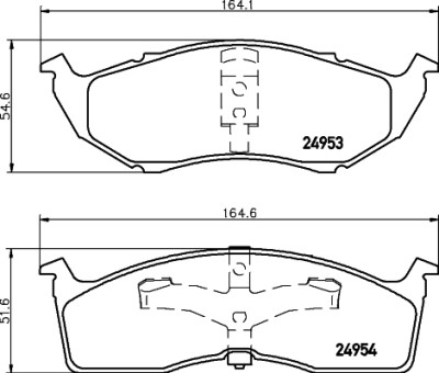Kit pastiglie freno HELLA 8DB 355 014-971