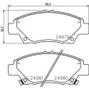 Kit pastiglie freno HELLA 8DB 355 015-001