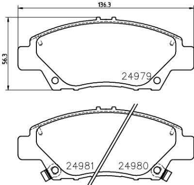 Kit pastiglie freno HELLA 8DB 355 015-001