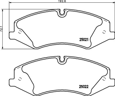 Kit pastiglie freno HELLA 8DB 355 015-081