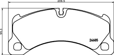 Kit pastiglie freno HELLA 8DB 355 015-131