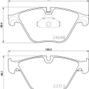 Kit pastiglie freno HELLA 8DB 355 015-261