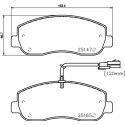 Kit pastiglie freno HELLA 8DB 355 015-291