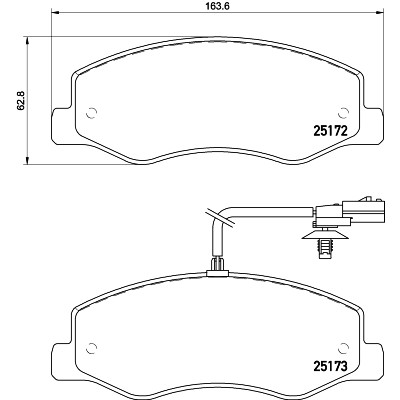Kit pastiglie freno HELLA 8DB 355 015-311