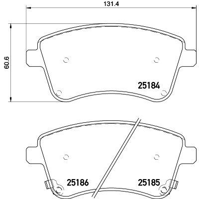 Kit pastiglie freno HELLA 8DB 355 015-331