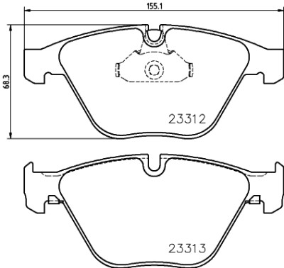 Kit pastiglie freno HELLA 8DB 355 015-391