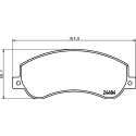 Kit pastiglie freno HELLA 8DB 355 015-401