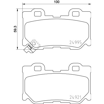 Kit pastiglie freno HELLA 8DB 355 015-421