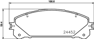 Kit pastiglie freno HELLA 8DB 355 015-461