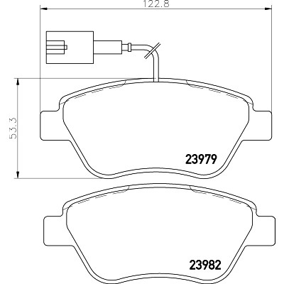 Kit pastiglie freno HELLA 8DB 355 015-491