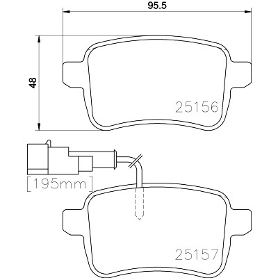 Kit pastiglie freno HELLA 8DB 355 015-541