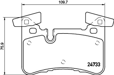Set di pastiglie freno HELLA 8DB 355 015-721