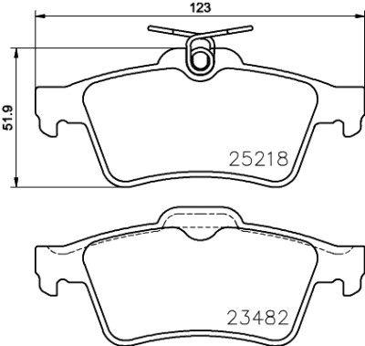 Kit pastiglie freno HELLA 8DB 355 015-741