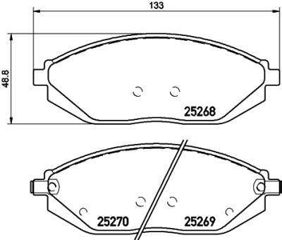 Kit pastiglie freno HELLA 8DB 355 015-771