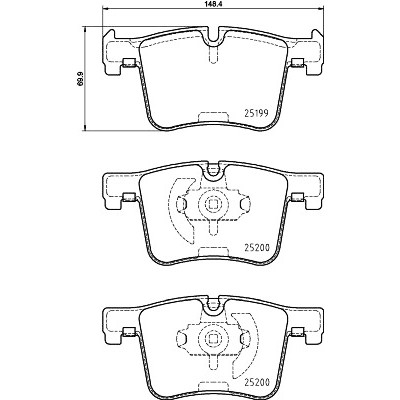 Kit pastiglie freno HELLA 8DB 355 015-781