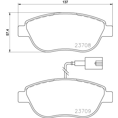Kit pastiglie freno HELLA 8DB 355 015-791