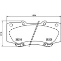 Kit pastiglie freno HELLA 8DB 355 015-821