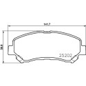 Kit pastiglie freno HELLA 8DB 355 015-911