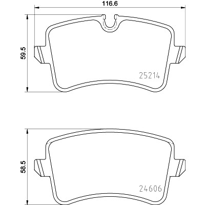Kit pastiglie freno HELLA 8DB 355 016-061