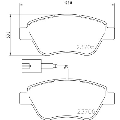 Kit pastiglie freno HELLA 8DB 355 016-071
