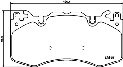 Kit pastiglie freno HELLA 8DB 355 016-151