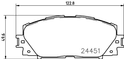 Set di pastiglie freno HELLA 8DB 355 016-191